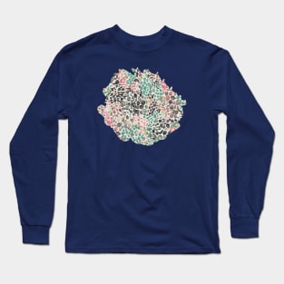 Speckled Watercolor coral green Long Sleeve T-Shirt